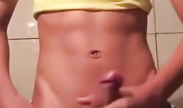 Twink Plays with His Toy on Webcam