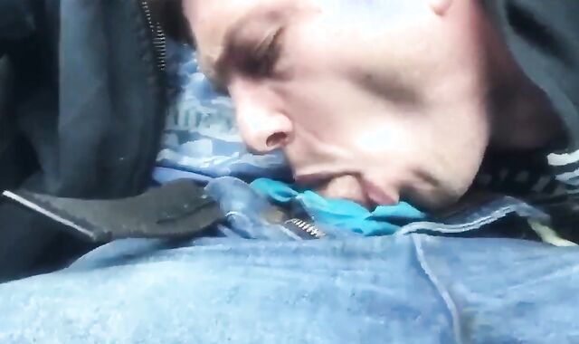 Outdoor Blowjob and Swallow with a Handsome Stranger 2