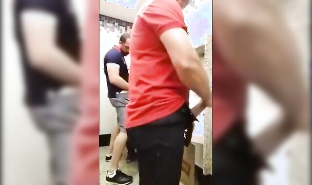 Breeding a Slut: Bareback in a Public Bathroom Orgy