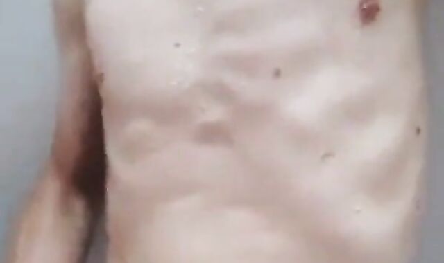 Pissing and cumming on my big-dicked buddy made him explode 2