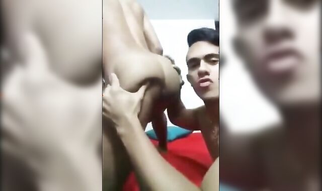 Asian Amateur Twink Takes on a Big Cock
