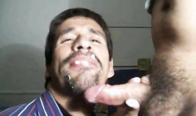 Sub Deepthroats Dom's Huge Cock