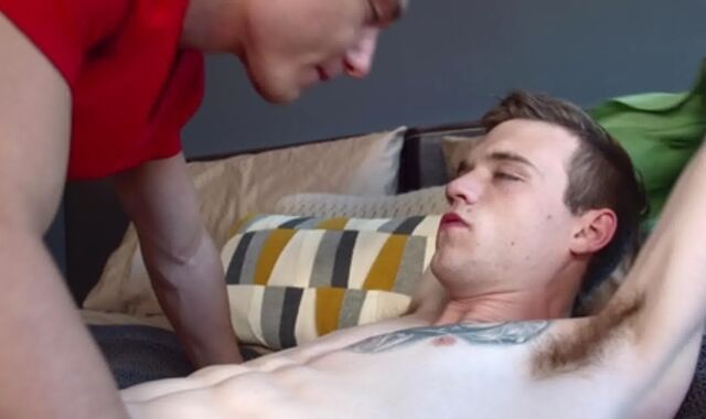Next Door Lad - Hard ripped Scott Finn without a condom ass fucking ass licking