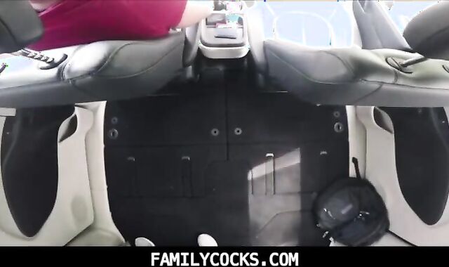 Wild inexperienced caboose-poke in the van