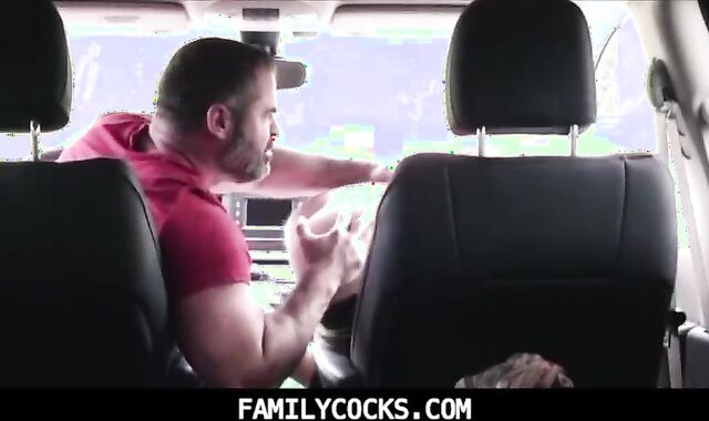 Wild inexperienced caboose-poke in the van