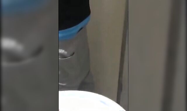 Twink cums in classroom after wanking in school bathroom