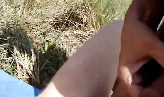 Old Man Sucks Cock Outdoors