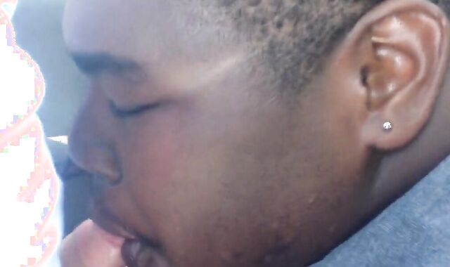 Chubby Gay Interracial Blowjob in Public 2