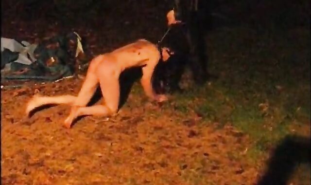 Obedient Soldier: Outdoor BDSM Spanking Session 2