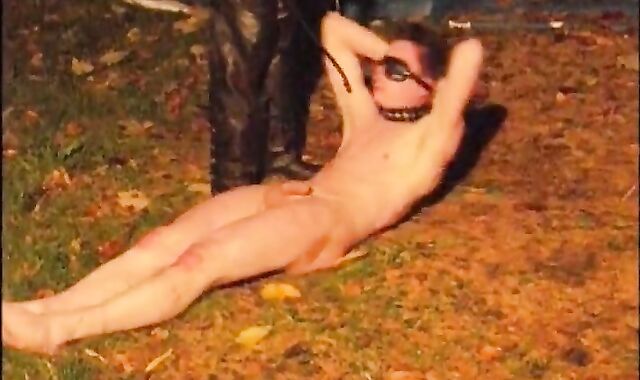 Obedient Soldier: Outdoor BDSM Spanking Session 2