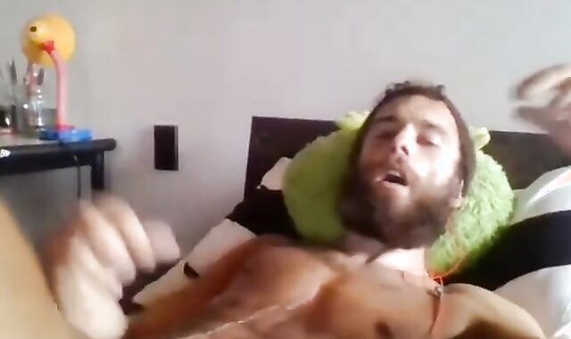 Moaning Masturbating Man