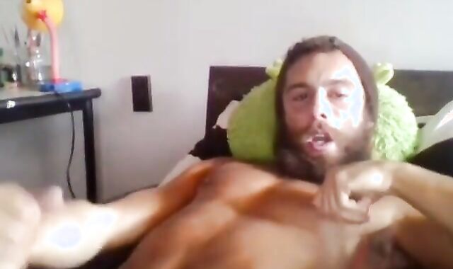 Moaning Masturbating Man