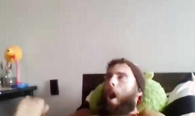 Moaning Masturbating Man