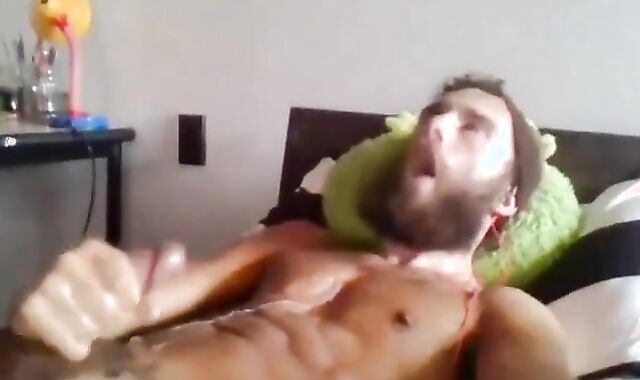 Moaning Masturbating Man