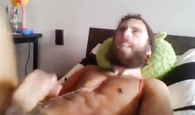 Moaning Masturbating Man