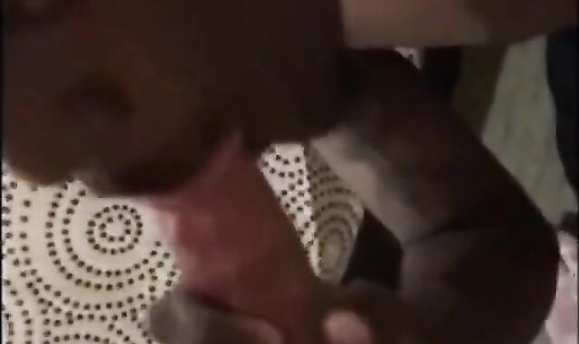Verbal White Cock Sucked by Tattooed Black Man