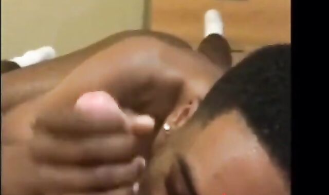 Verbal White Cock Sucked by Tattooed Black Man