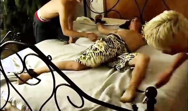 Evan And Ian And And Kelly Tied And Tickled