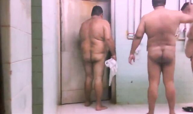 Sweaty Sauna Bears Get Naked