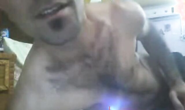 Arab Guy Strokes His Big Cock on Cam 2