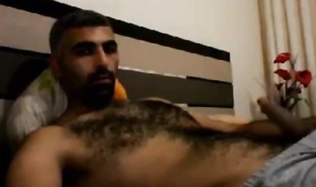 Hairy Horny Daddy Strokes His Big Cock 3