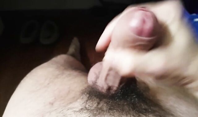 Fat Daddy Bear Strokes His Big Cock