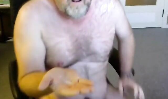 Daddy Bear Eats His Own Cum 2