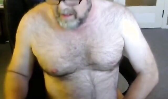 Daddy Bear Eats His Own Cum 2