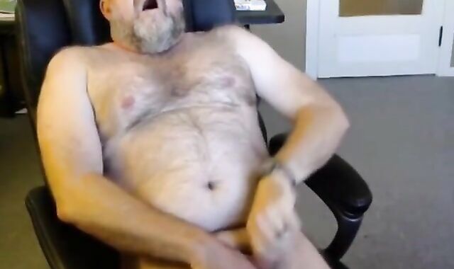 Daddy Bear Eats His Own Cum 2
