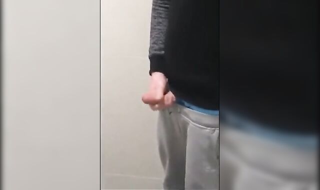 Twink cums in classroom after wanking in school bathroom 2