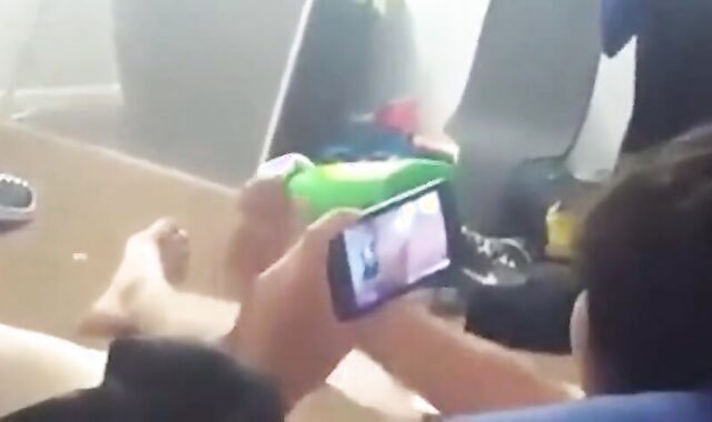 Asian Twink Cums While Watching Porn