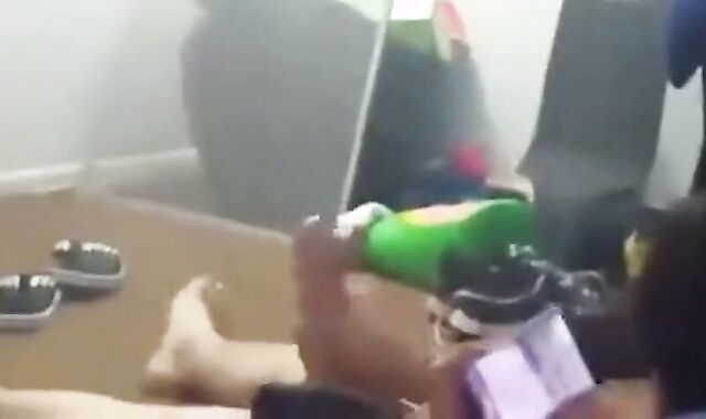 Asian Twink Cums While Watching Porn