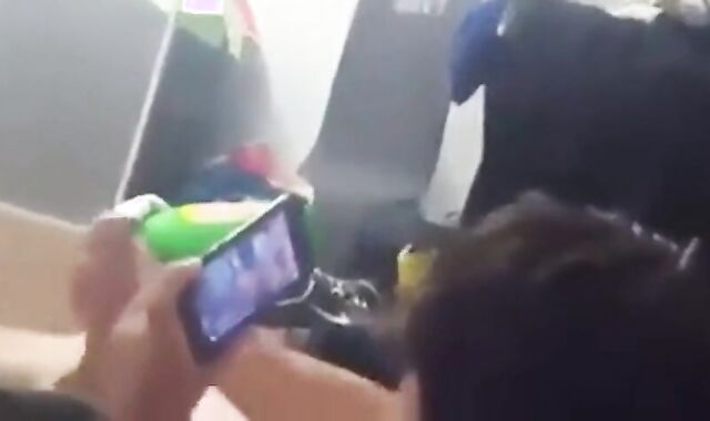 Asian Twink Cums While Watching Porn