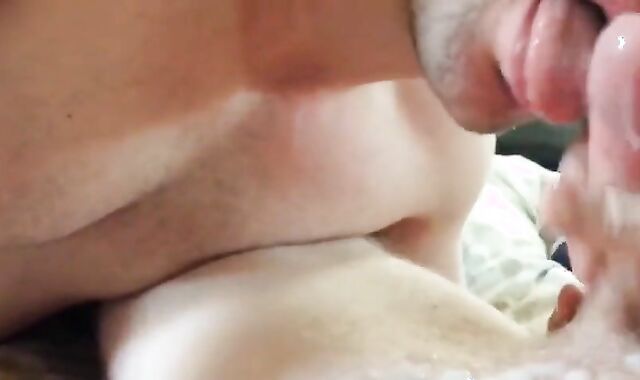 Big-Cock Buddies Blow and Masturbate