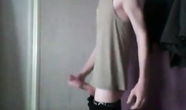 Skinny Twink Plays with a Huge Sex Toy