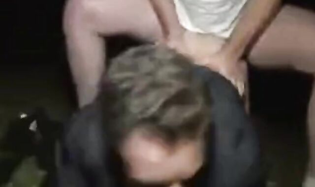 Nighttime Bareback Fuck and Robbery