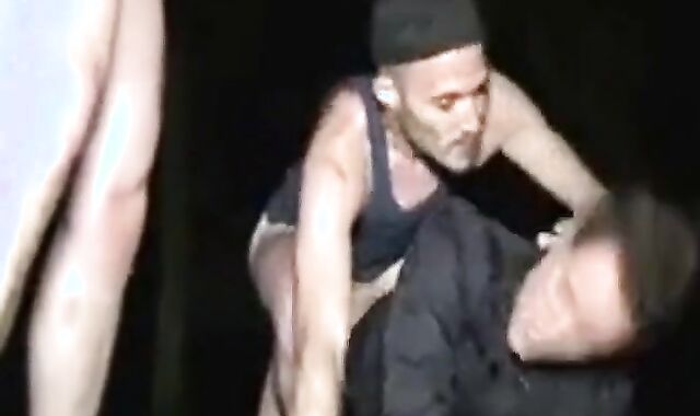 Nighttime Bareback Fuck and Robbery