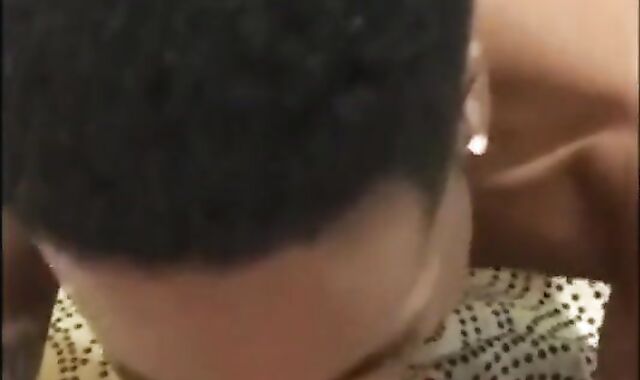 Verbal White Cock Sucked by Tattooed Black Man 2