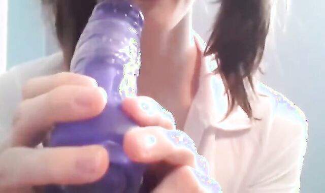 Asian Crossdresser Milks and Squirts