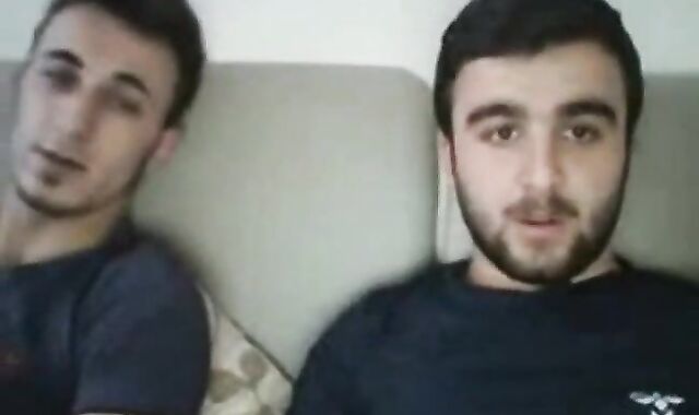 Big-Cock Turkish Daddies Masturbating on Cam