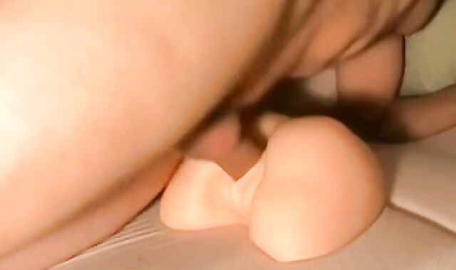 Rubber Pussy Toyed and Fucked by Horny Man