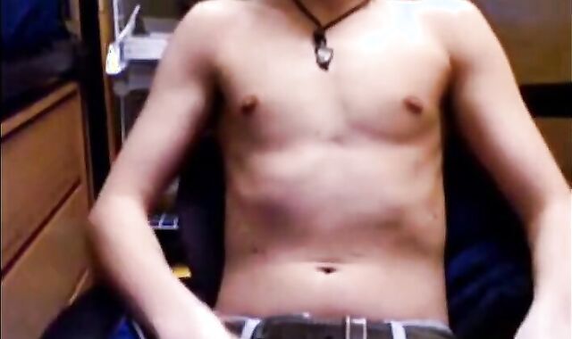 Skinny College Twink Strips and Jerks Off After Finals