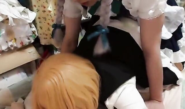 Cosplay Anal Fun with Asian Amateur Crossdresser