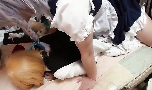Cosplay Anal Fun with Asian Amateur Crossdresser