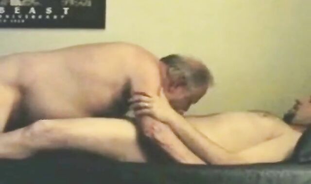 Silver-Bearded Daddy with His Young Cub 2