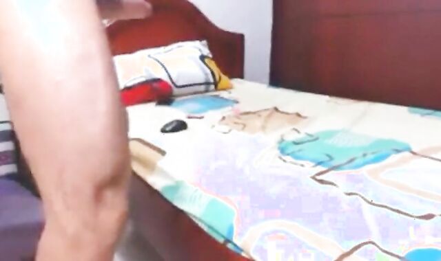 Muscled Hunk Jerks Off With A Plastic Doll