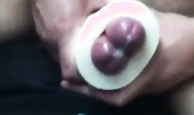 Twinks Playing with a Cock Sleeve and Cumming Hard