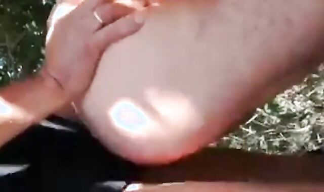 Big-Cock Daddy Loves Foreskin Outdoors