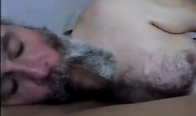 Bearded Daddy Sucks and Swallows 2