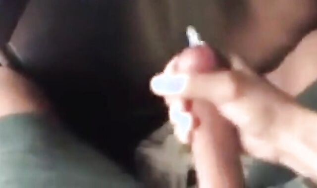 Stranger Handjob on a Public Bus - Big Cock Cums Outdoors